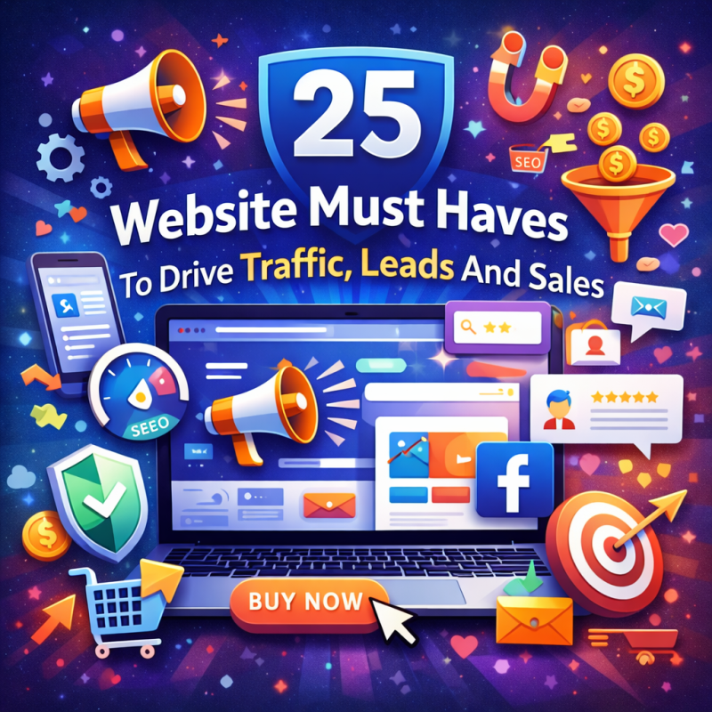 25 Website Must Haves To Drive Traffic, Leads And Sales